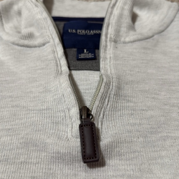 U.S. Polo Assn Luxury Jersey Quarter-Zip Pullover - Picture 4 of 6